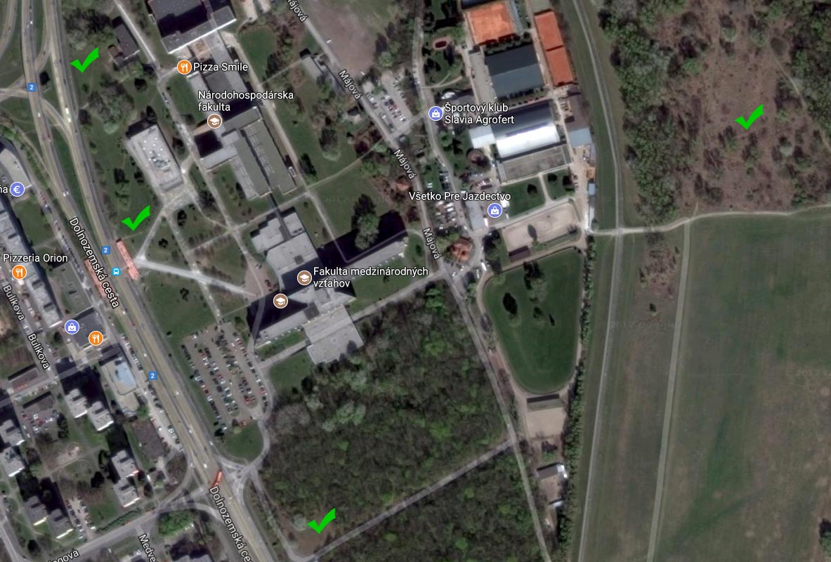 mapa stromy